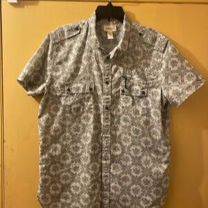 Diesel button down short sleeve shirt xl